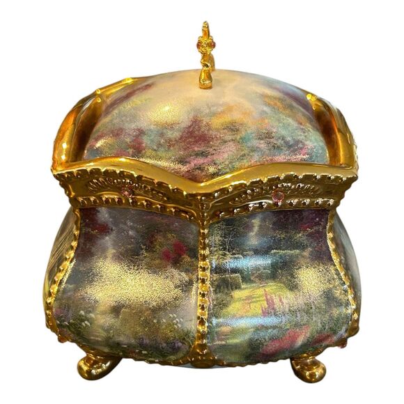 Thomas‎ Kinkade Blessings "Have Faith'  Musical Prayer Box  Numbered - Picture 6 of 12